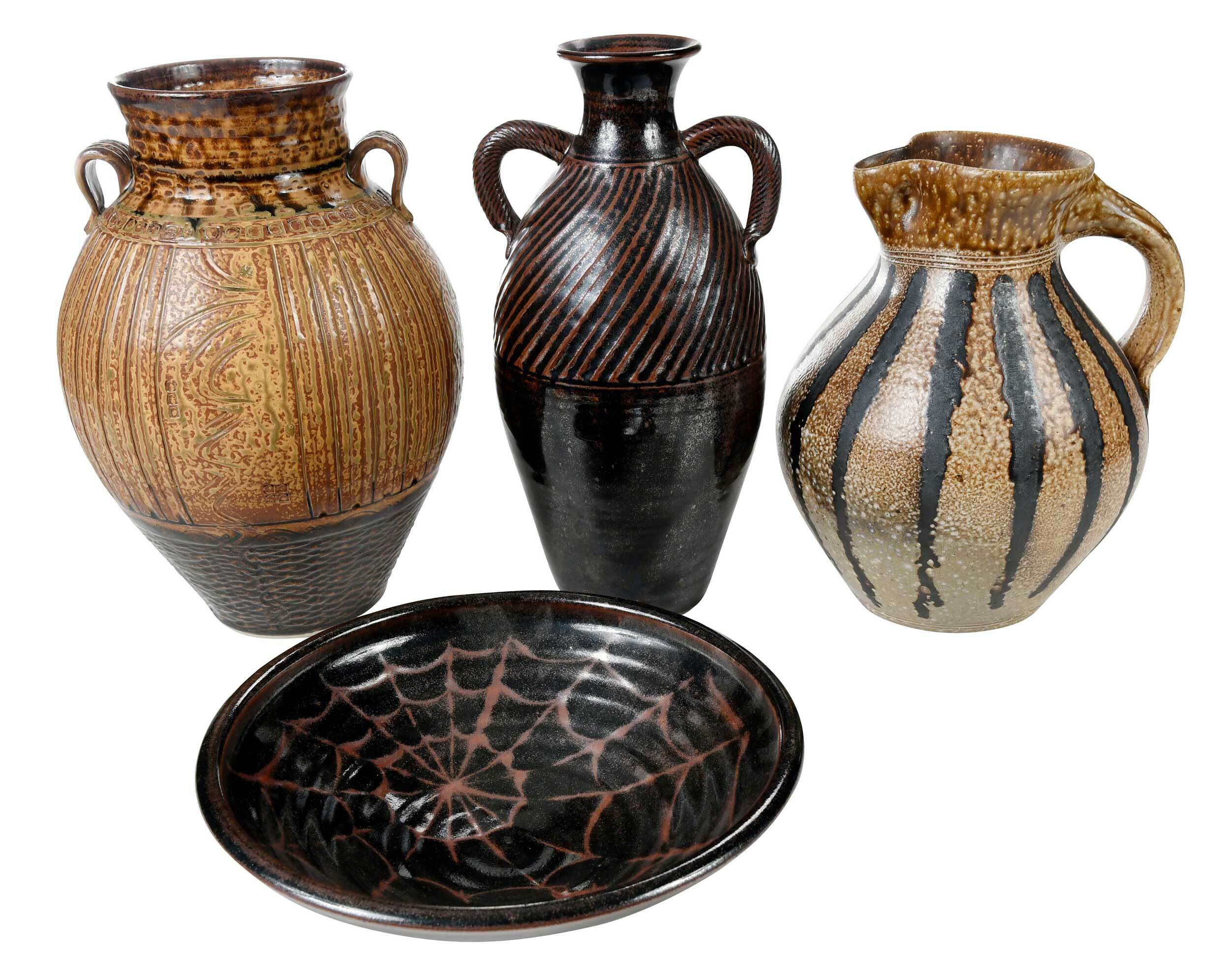 Four Contemporary Southern American Pottery Vessels Barnebys
